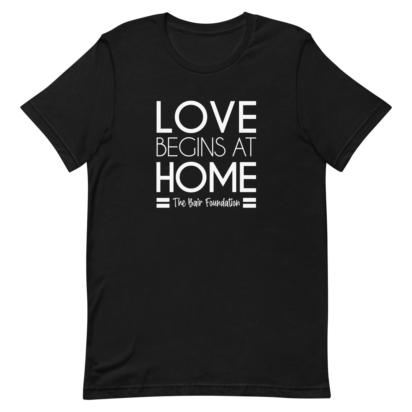 Love Begins at Home Unisex Tee