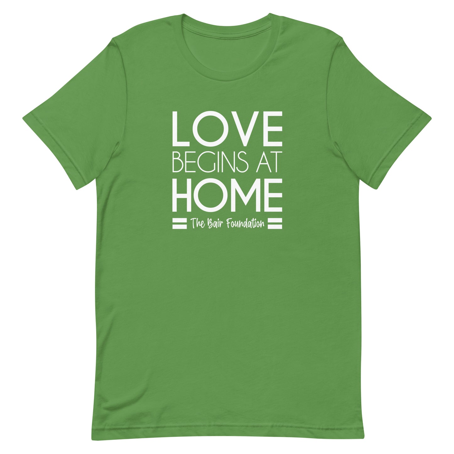 Love Begins at Home Unisex Tee