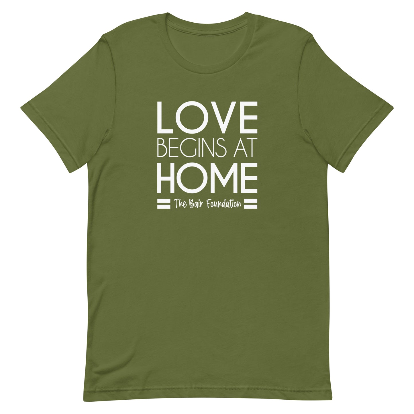 Love Begins at Home Unisex Tee